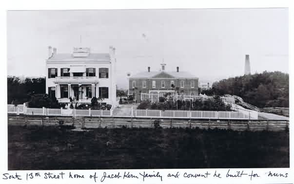 jacob kern family home he built next to the convent